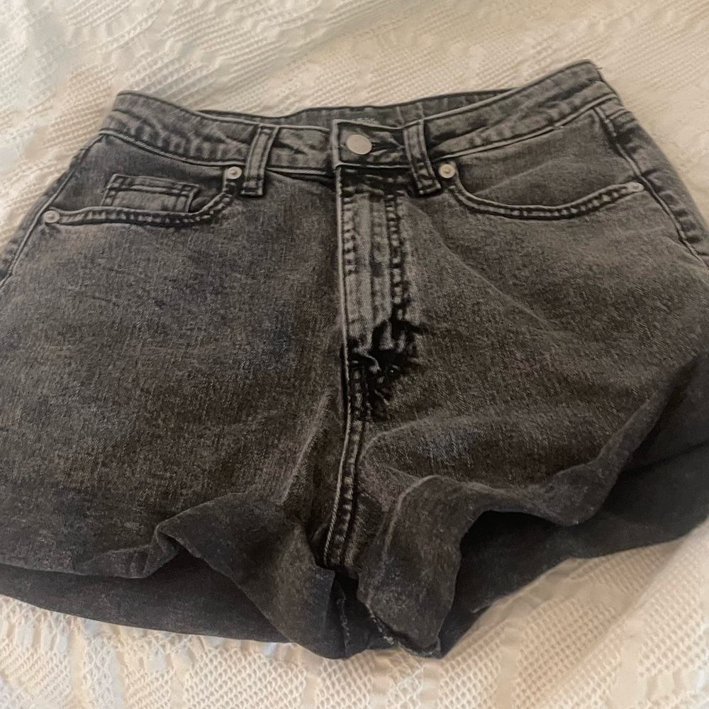 Black jean shorts size 2
